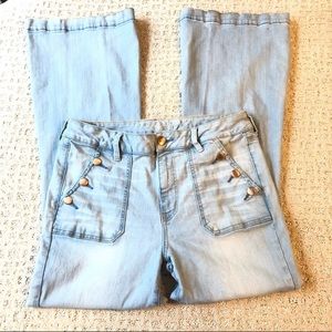 Hi-rise boho artist jeans American eagle